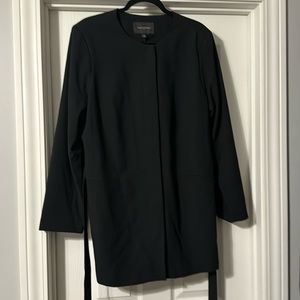 Banana Republic Factory Collarless Belted Jacket, Size 16